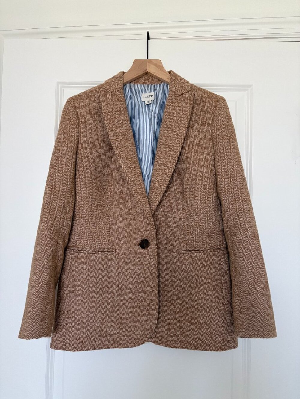 J Crew Camel Wool Blazer in Size 0P